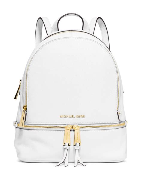 optic white michael kors rheas slim backpack|michael michael kors rhea zip medium slim backpack .